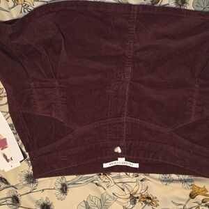 Celebrity Pink Burgundy Mini Skirt